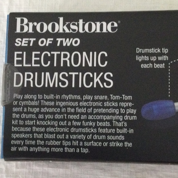 kids Electronic Drumsticks Set of Two by Brookstone New - Picture 3 of 4